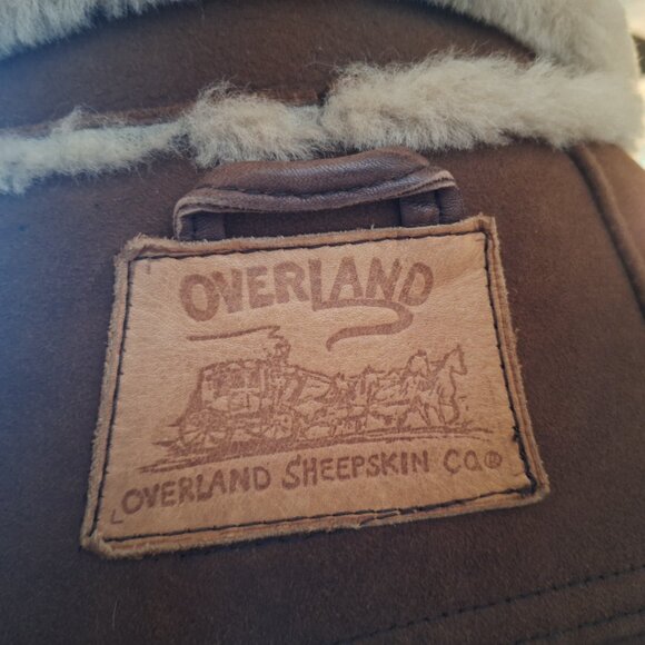 Vintage, Overland Sheepskin Bomber Jacket - Picture 8 of 11